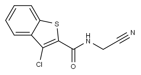 Benzo[b]thiophene-2-carboxamide, 3-chloro-N-(cyanomethyl)- (9CI) 구조식 이미지