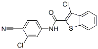 Benzo[b]thiophene-2-carboxamide, 3-chloro-N-(3-chloro-4-cyanophenyl)- (9CI) 구조식 이미지