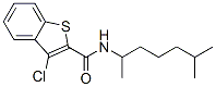Benzo[b]thiophene-2-carboxamide, 3-chloro-N-(1,5-dimethylhexyl)- (9CI) 구조식 이미지