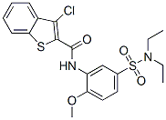 Benzo[b]thiophene-2-carboxamide, 3-chloro-N-[5-[(diethylamino)sulfonyl]-2-methoxyphenyl]- (9CI) Structure