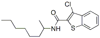 Benzo[b]thiophene-2-carboxamide, 3-chloro-N-(1-methylheptyl)- (9CI) Structure