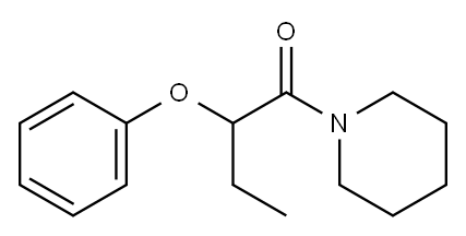 Piperidine, 1-(1-oxo-2-phenoxybutyl)- (9CI) Structure