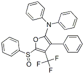 2-Furanamine,  N,N,3-triphenyl-5-(phenylsulfinyl)-4-(trifluoromethyl)- Structure