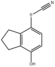 Thiocyanic acid, 2,3-dihydro-7-hydroxy-1H-inden-4-yl ester (9CI) Structure