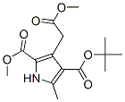 4-tert-Butyl 2-methyl 3-(2-methoxy-2-oxoethyl)-5-methyl-1H-pyrrole-2,4 -dicarboxylate 구조식 이미지