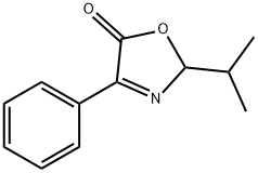 5(2H)-Oxazolone,  2-(1-methylethyl)-4-phenyl- 구조식 이미지