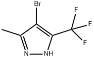 4-BROMO-3-METHYL-5-(TRIFLUOROMETHYL)-1H-PYRAZOLE 구조식 이미지