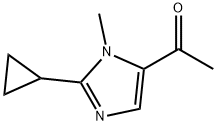 Ethanone, 1-(2-cyclopropyl-1-methyl-1H-imidazol-5-yl)- (9CI) 구조식 이미지