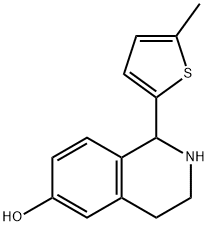 6-Isoquinolinol,1,2,3,4-tetrahydro-1-(5-methyl-2-thienyl)-(9CI) 구조식 이미지