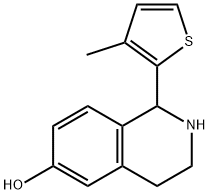 6-Isoquinolinol,1,2,3,4-tetrahydro-1-(3-methyl-2-thienyl)-(9CI) 구조식 이미지