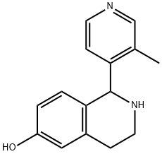 6-Isoquinolinol,1,2,3,4-tetrahydro-1-(3-methyl-4-pyridinyl)-(9CI) 구조식 이미지