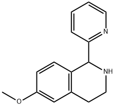 Isoquinoline, 1,2,3,4-tetrahydro-6-methoxy-1-(2-pyridinyl)- (9CI) Structure