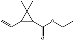 3-Ethenyl-2,2-dimethyl-1-cyclopropanecarboxylic acid ethyl ester 구조식 이미지