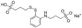 sodium hydrogen 3-[[2-[(3-sulphonatopropyl)amino]phenyl]dithio]propane-1-sulphonate Structure