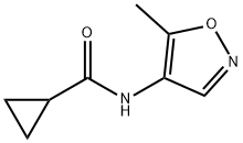 시클로프로판카르복사미드,N-(5-메틸-4-이속사졸릴)-(9CI) 구조식 이미지