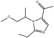 Ethanone, 1-[2-ethyl-1-(2-methoxy-1-methylethyl)-1H-imidazol-5-yl]- (9CI) 구조식 이미지