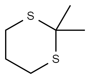 2,2-Dimethyl-1,3-dithiane 구조식 이미지