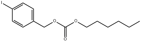Hexyl p-iodobenzyl=carbonate Structure