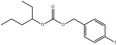 Carbonic acid 1-ethylbutyl p-iodobenzyl ester Structure