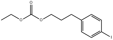 Carbonic acid ethyl 3-(p-iodophenyl)propyl ester Structure