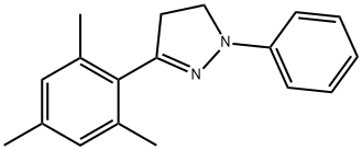 4,5-dihydro-1-phenyl-3-(2,4,6-trimethylphenyl)-1H-pyrazole Structure