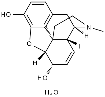 MORPHINE MONOHYDRATE CII (50 MG) (AS) Structure