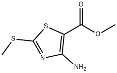 4-AMINO-2-METHYLTHIO-5-THIAZOLECARBOXYLIC ACID METHYL ESTER 구조식 이미지