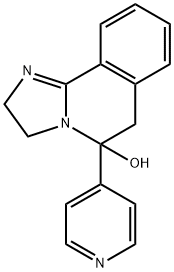 2,3,5,6-Tetrahydro-5-(4-pyridinyl)imidazo[2,1-a]isoquinolin-5-ol 구조식 이미지