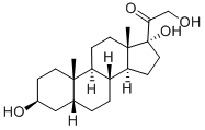 3beta,17,21-trihydroxy-5beta-pregnan-20-one  Structure