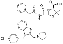 Benzylpenicillinclemizole Structure