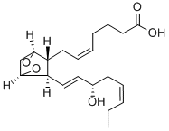 (5Z,13E,15S,17Z)-9α,11α-Epidioxy-15-hydroxyprosta-5,13,17-trien-1-oic acid 구조식 이미지