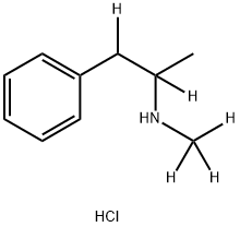 (+-)-DEOXYEPHEDRINE-D5-HYDROCHLORIDE--*DEA SCHEDULE 구조식 이미지