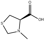 4-Thiazolidinecarboxylicacid,3-methyl-,(R)-(9CI) 구조식 이미지