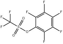 PENTAFLUOROPHENYL TRIFLUOROMETHANESULFONATE 구조식 이미지