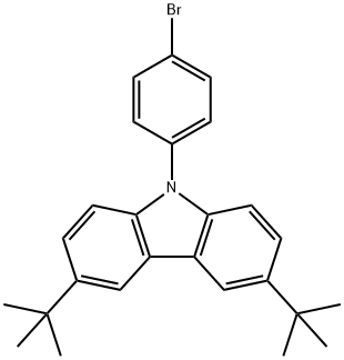 (9-(4-브로모페닐))-3,6-DI-TERT-BUTYL-9H-CARBAZOLE 구조식 이미지