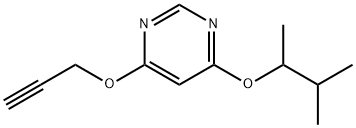 Pyrimidine, 4-(1,2-dimethylpropoxy)-6-(2-propynyloxy)- (9CI) 구조식 이미지