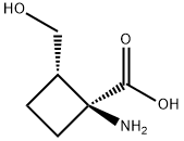 Cyclobutanecarboxylic acid, 1-amino-2-(hydroxymethyl)-, (1S,2S)- (9CI) 구조식 이미지