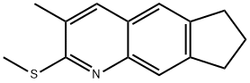 6H-Cyclopenta[g]quinoline,7,8-dihydro-3-methyl-2-(methylthio)-(9CI) 구조식 이미지