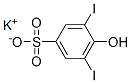 potassium 4-hydroxy-3,5-diiodobenzenesulphonate Structure