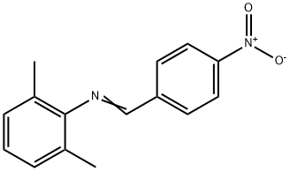 Benzenamine,2,6-dimethyl-4-nitro-N-(phenylmethylene)- 구조식 이미지