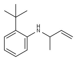 2-tert-Butyl-N-(1-methyl-2-propenyl)benzenamine 구조식 이미지