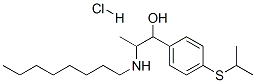 4-[isopropylthio]-alpha-[1-(octylamino)ethyl]benzyl alcohol hydrochloride Structure