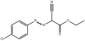 ethyl ((p-chlorophenyl)azo)cyanoacetate 구조식 이미지