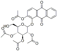 1-Hydroxy-2-(2-O,3-O,4-O,6-O-tetraacetyl-β-D-glucopyranosyloxy)-9,10-anthracenedione 구조식 이미지