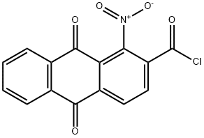 1-니트로-2-안트라퀴논카르보닐클로라이드 구조식 이미지