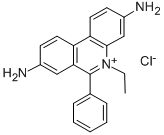 3,8-diamino-5-ethyl-6-phenylphenanthridinium chloride Structure