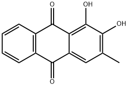 1,2-DIHYDROXY-3-METHYLANTHRAQUINONE 구조식 이미지