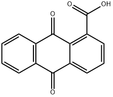 9,10-DIOXO-9,10-DIHYDRO-ANTHRACENE-1-CARBOXYLIC ACID Structure