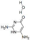 4(1H)-Pyrimidinone, 2,6-diamino-, monohydrate 구조식 이미지
