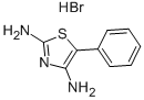 2,4-DIAMINO-5-PHENYLTHIAZOLE MONOHYDROBROMIDE Structure